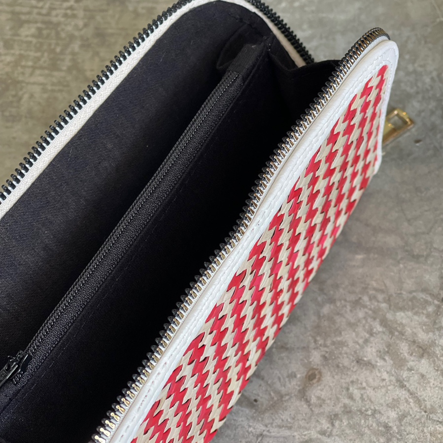 Embun Embun Handwoven Mengkuang Purse Double