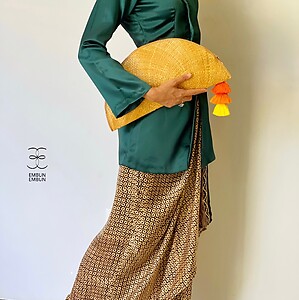 Handwoven Mengkuang Clutch Clam OUT OF STOCK