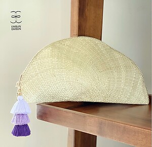 Handwoven Mengkuang Clutch Clam OUT OF STOCK