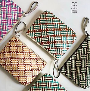 Handwoven Mengkuang Pouch 