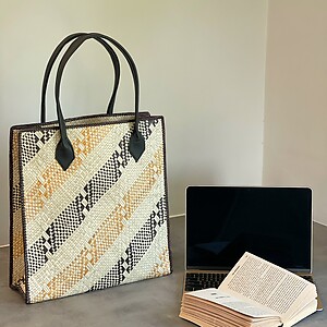 Handwoven Mengkuang Bag Square Songket Series OUT OF STOCK