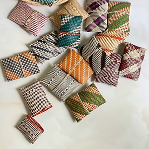 Hand Woven Traditional Mini Pouch - 4 pieces