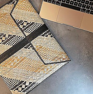 Handwoven Mengkuang Laptop Sleeve V2