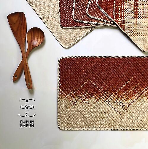 Handwoven Mengkuang Placemats Square